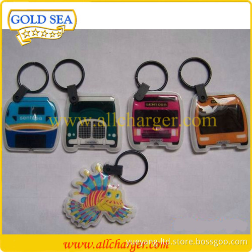 Portable waterproof Mini LED keychain led light soft pvc for gift